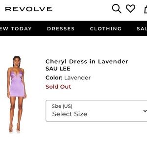 Sau Lee Lavender Dress
